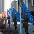 Церемонией поднятия флагов отмечено начало председательства Литвы в ЕС