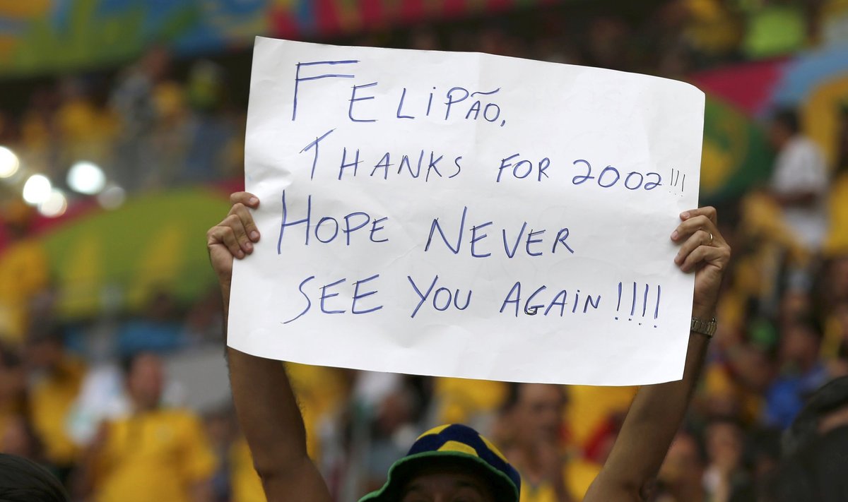 Luizas Felipe Scolari tapo vienu nemėgstamiausių žmonių Brazilijoje