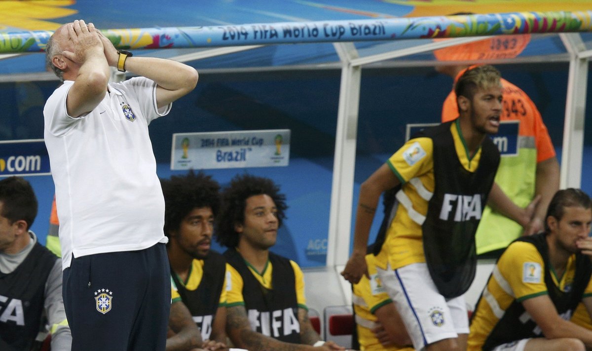 Luizas Felipe Scolari ir Brazilijos rinktinės atsarginių suolas