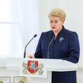 D. Grybauskaitė: sportininkai neturi būti skirstomi į rūšis