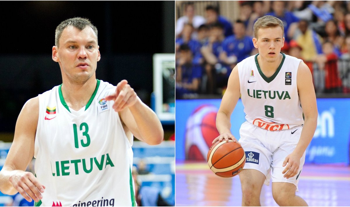 Šarūnas Jasikevičius ir Arnas Velička (DELFI ir FIBA nuotr.)