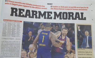 Publikacija apie artėjančias rungtynes Barselonos "Mundo Deportivo" laikraštyje