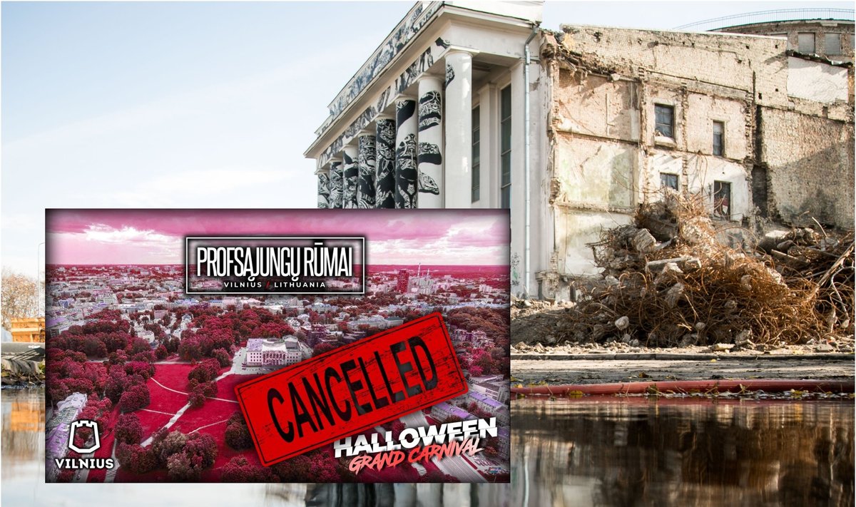 Byrantys Profsąjungų rūmai sugriovė ir Helovino vakarėlį