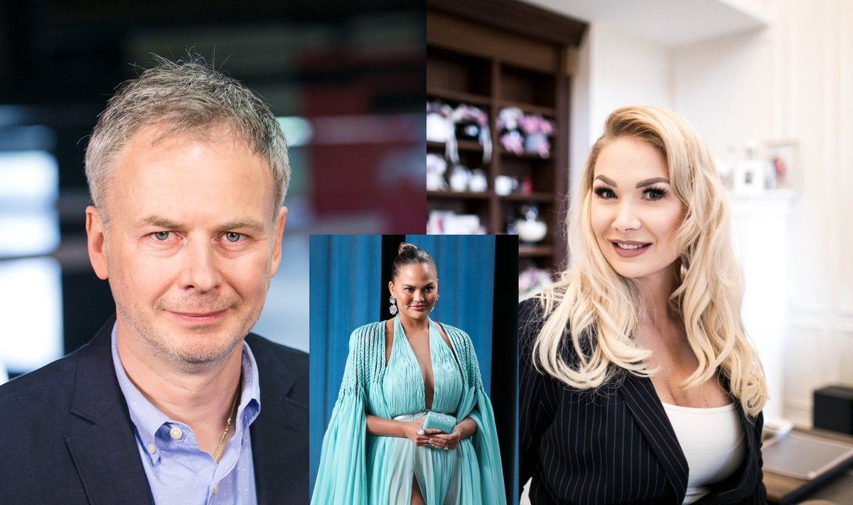 Darius Radzevičius, Chrissy Teigen ir Natalija Bunkė/ Foto: Delfi ir Vida Press