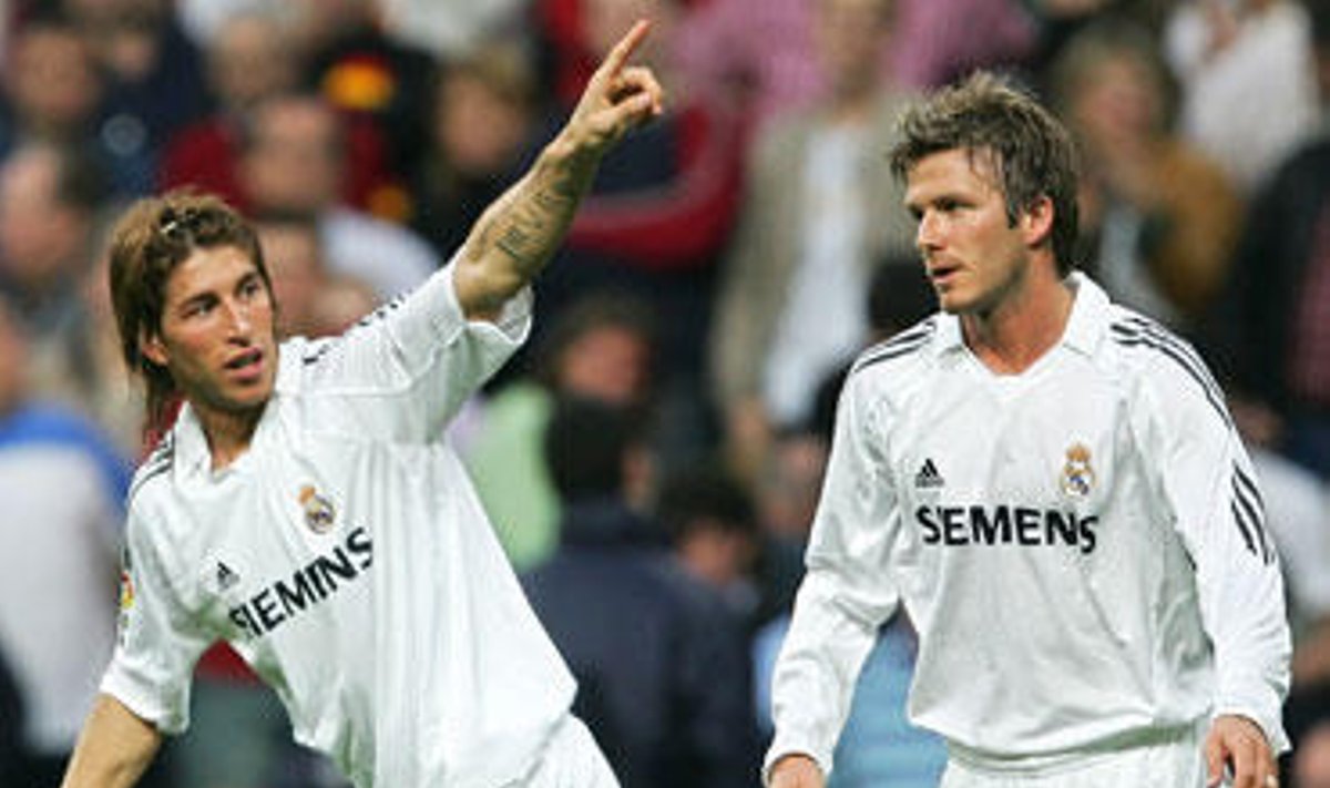Sergio Ramosas ir Davidas Beckhamas ("Real")