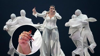 „Eurovizijoje“ – dar vienas akibrokštas: akyliausi atkreipė dėmesį į portugalų atstovės nagus