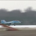 Rusija pademonstravo naujo naikintuvo „Mig-35“ galimybes