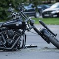 Vilniuje per susidūrimą sudaužytas motociklas „Harley Davidson“, sužalotas motociklininkas