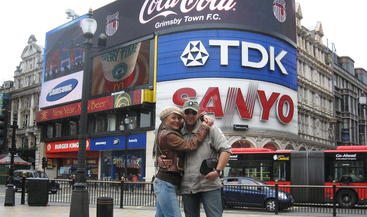 Džordana Butkutė ir Sergejus Gorbonas Londone, Anglija. 2007-ieji.