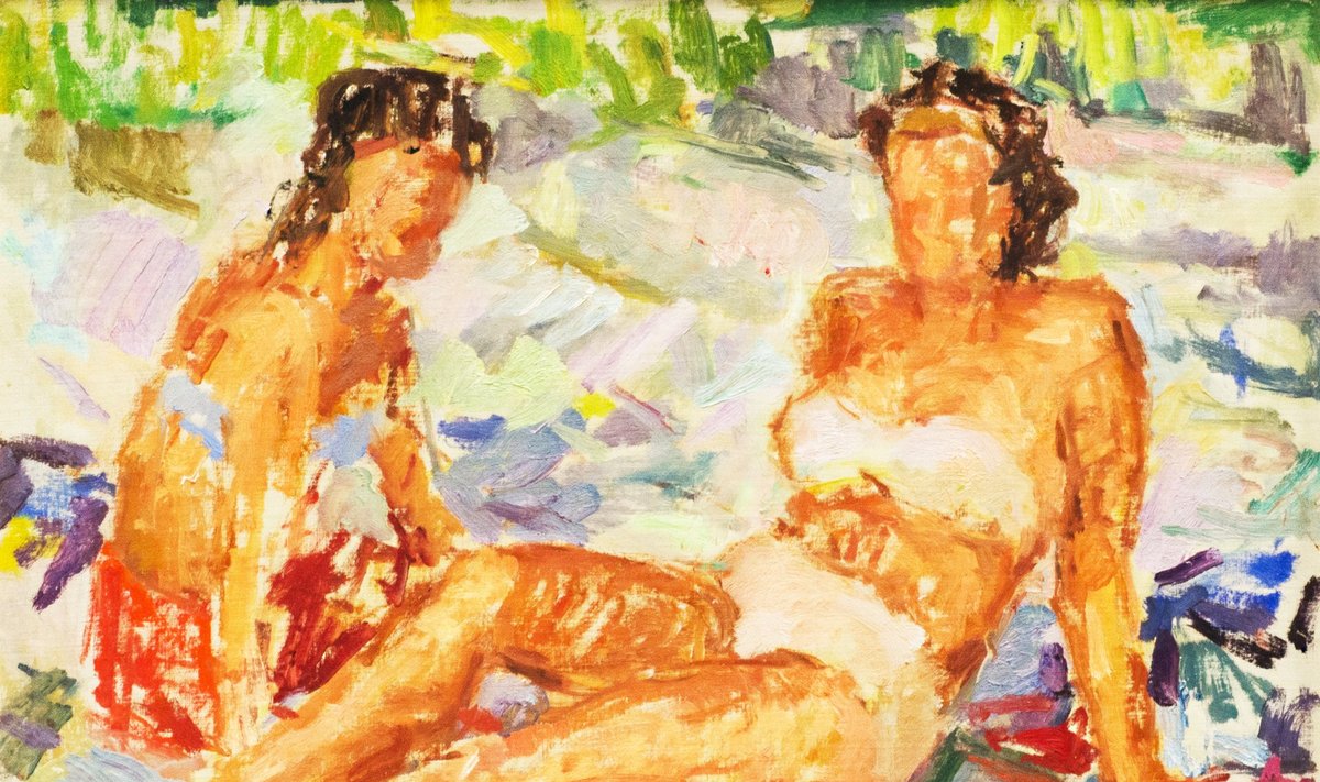 Petras Kiaulėnas (1909–1955)  "Moterys pliaže"