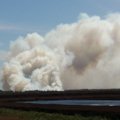 Firefighters battling huge peat fire in western Lithuania