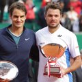 S. Wawrinka įveikė R. Federerį ir triumfavo teniso turnyre Monake