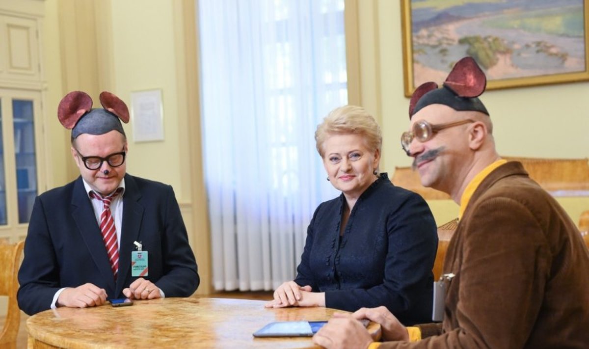 Rimas Šapauskas, Dalia Grybauskaitė, Algis Ramanauskas (R. Dačkaus nuotr.)