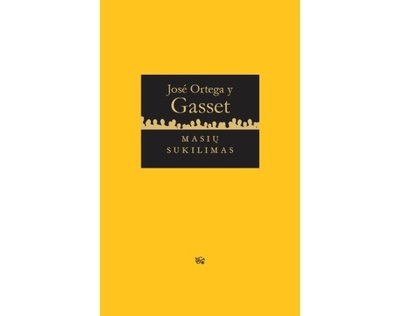 Jose Ortegos y Gasseto knygos viršelis