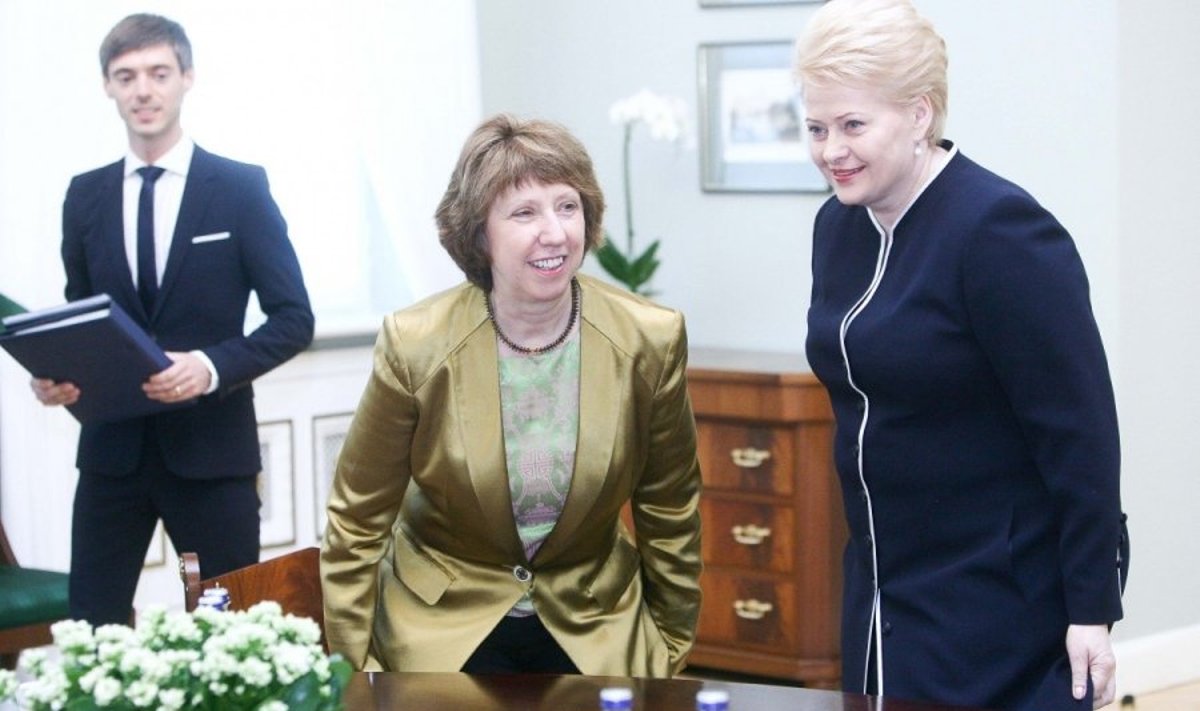 Dalia Grybauskaitė susitinka su Catherine Ashton