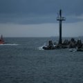 Stiprėjantis vėjas veikia laivybą Klaipėdos uoste