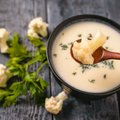 Žiedinių kopūstų sriuba su sūriu