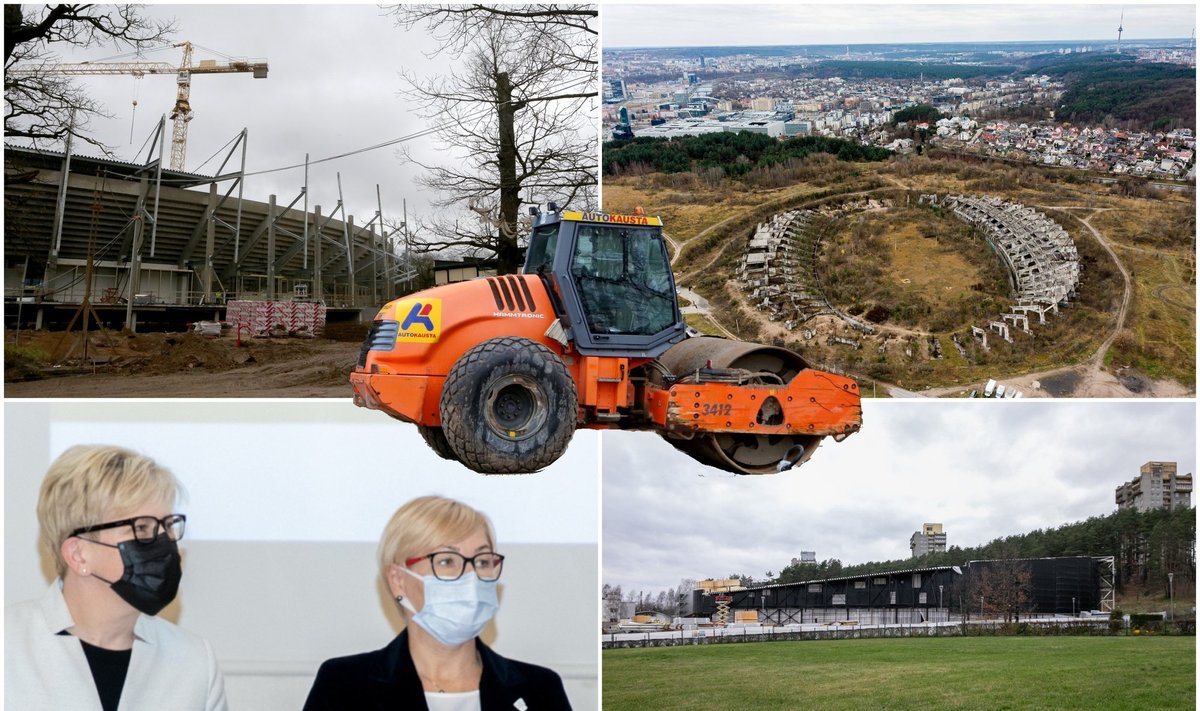 Dėl chaotiškos Vyriausybės sporto infrastruktūros plėtros politikos buldozeriai snūduriuoja daugumos bazių statybose