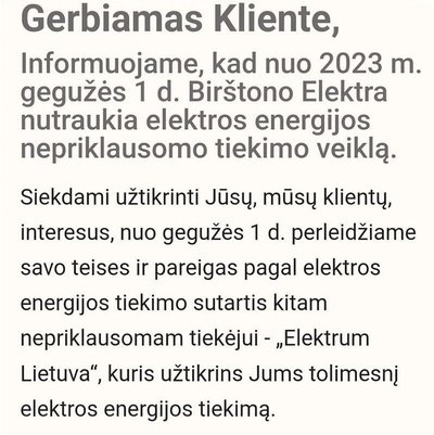 Birštono elektra