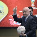 FIFA prezidentas nori vaizdo pakartojimų per pasaulio čempionatą Rusijoje