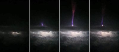 Mėlynoji kosminio žaibo iškrova. Chris Holmes nuotr.