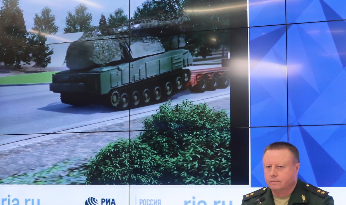 Rusijos gynybos ministerijos surengta spaudos konferencija dėl MH17 numušimo