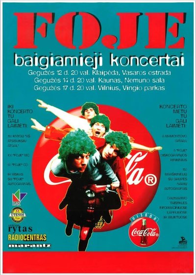 Grupės "Foje" koncerto plakatas