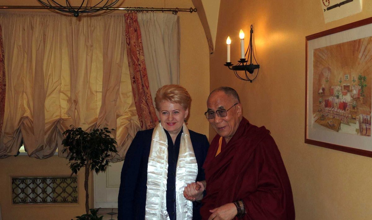 Dalia Grybauskaitė and the Dalai Lama
