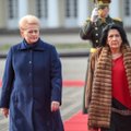 Gruzijos prezidentė Vilniuje: mūsų negali sustabdyti agresyvią politiką vykdanti Rusijai