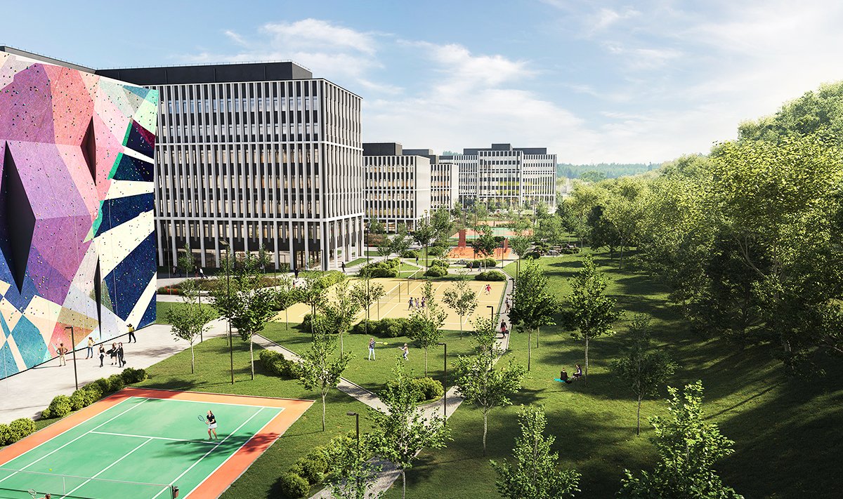 „Business Garden Vilnius“ žaliosios erdvės bus didžiausios tarp verslo centrų Lietuvoje 