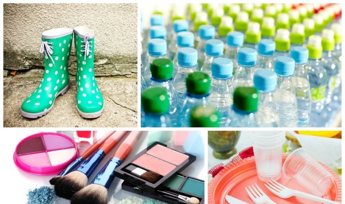 Cheminės medžiagos - guma, plastikas, dažai, plastmasės