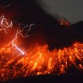 Japonijoje – įspūdingas ugnikalnio išsiveržimas