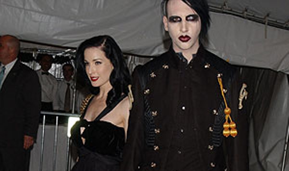 Dita von Teese ir Marilynas Mansonas 