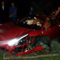 Jūrmaloje sudaužytas „Ferrari 458 Italia“ superautomobilis