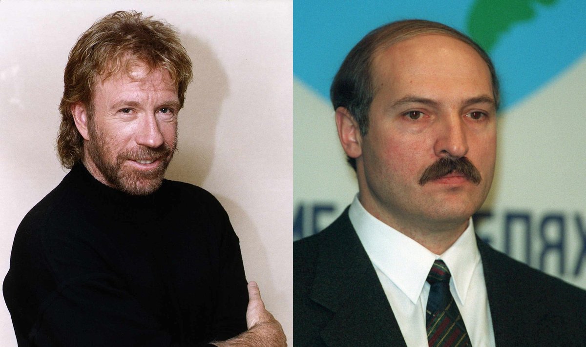 Chuckas Norrisas ir Aliaksandras Lukašenka/ Foto: Vida Press