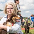 Šunų dresavimo šventėje pasirodė ir aktorė V. Mainelytė su išdykusia augintine