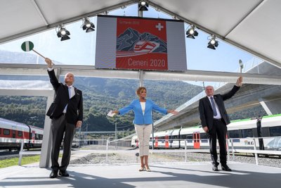 Naujasis tunelis per Šveicarijos Alpes