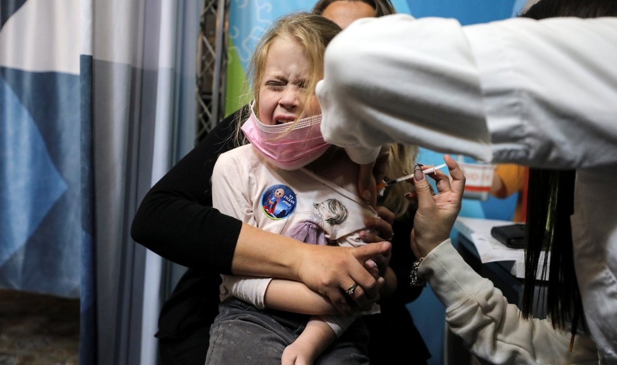 Vaikų skiepijimas nuo koronaviruso Izraelyje