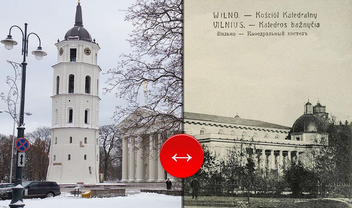 Vilnius then and now