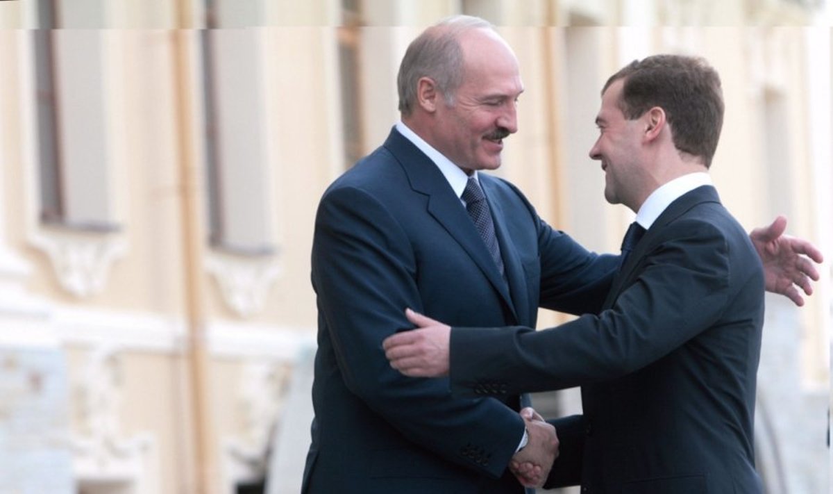 Aleksandras Lukašenka ir Dmitrijus Medvedevas