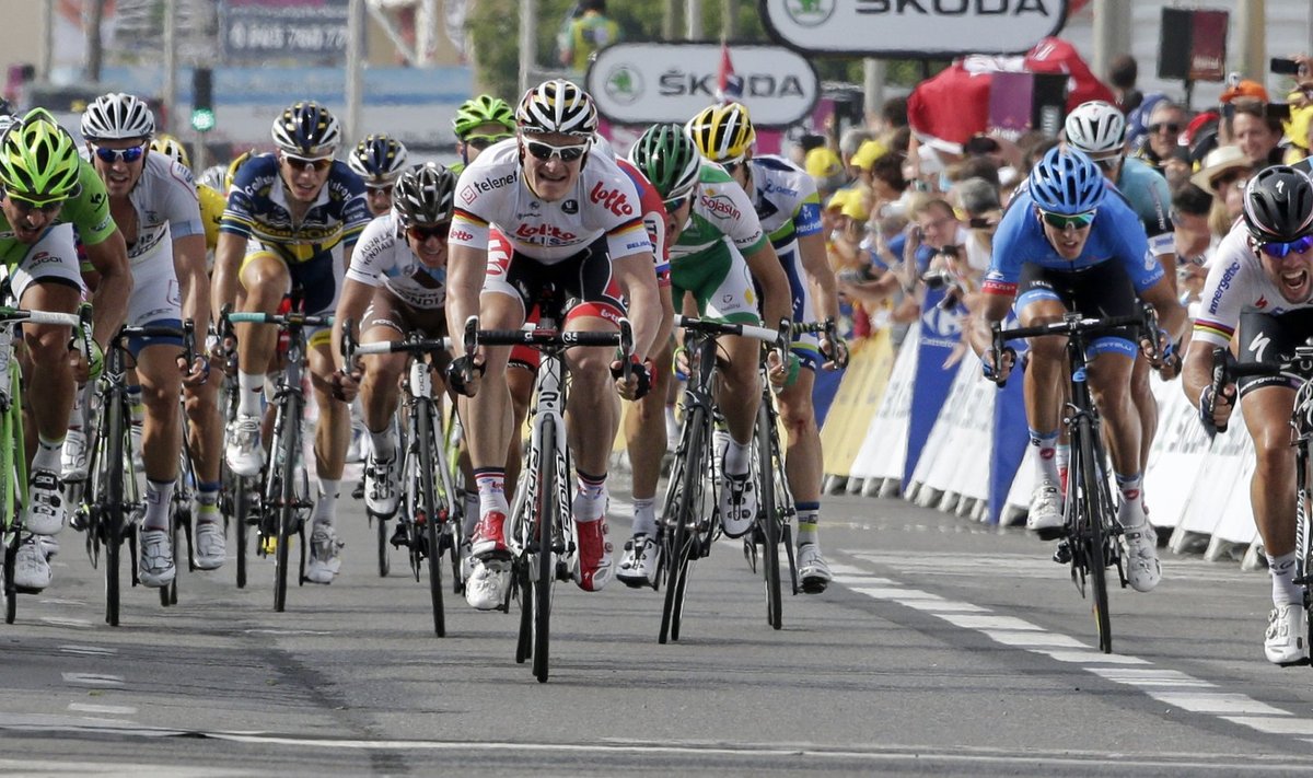"Tour de France" dviratininkų lenktynių 5-o etapo finišas