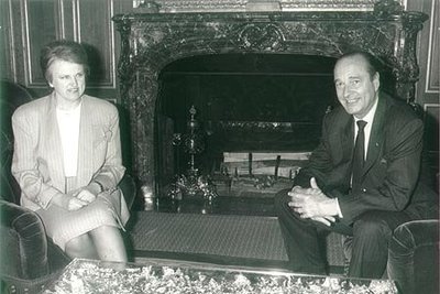 K. Prunskienė su J. Chiracu