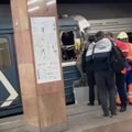 Maskvos metro stotyje susidūrė du traukiniai