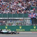 F-1 lenktynėse D. Britanijoje – chaosas, lietus ir L. Hamiltono triumfas