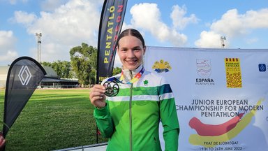 Sidabro medalį Europos jaunimo čempionate iškovojusi Adomaitytė: tai – šviesuliukas už senelį