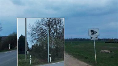 Įspėja vairuotojus: naujas vidutinio greičio matuoklis Kauno rajone jau stovi