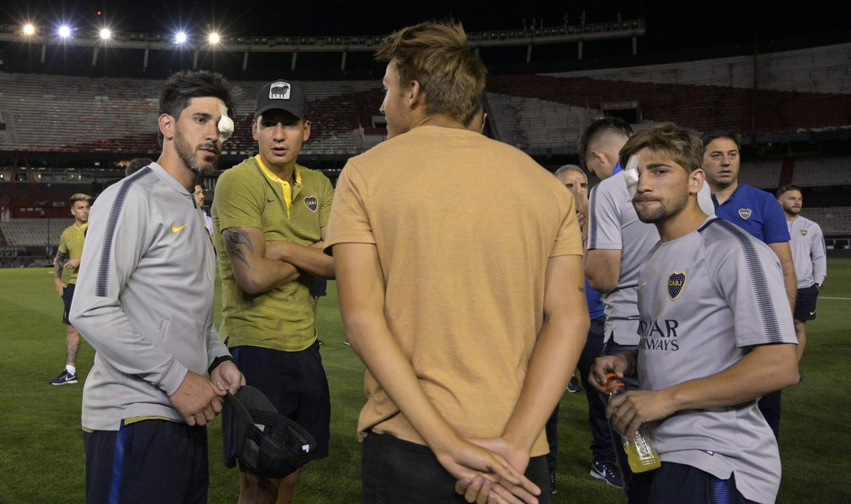 Sužeisti Boca Juniors futbolininkai