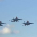 Maskvos danguje – karinio aviacijos šou repeticija