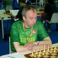 Lietuvos šachmatų pirmenybių lyderiai - V. Mališauskas ir D. Daulytė
