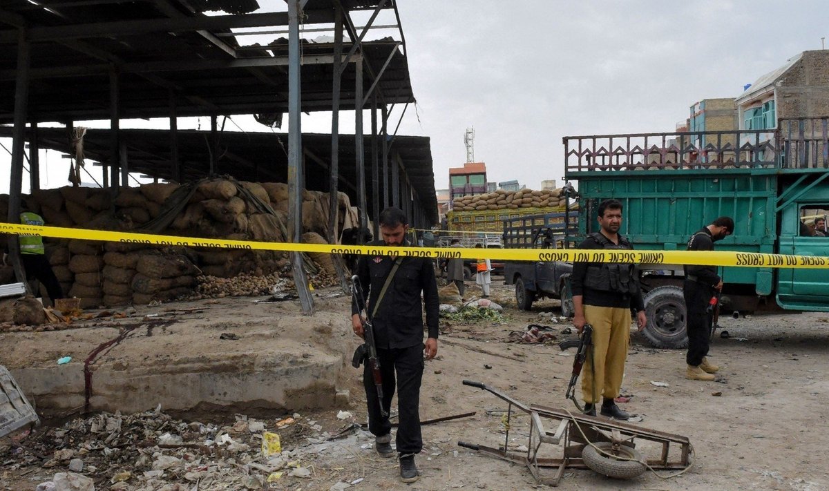 Pakistane per sprogdinimą turguje aukų padaugėjo iki 20
